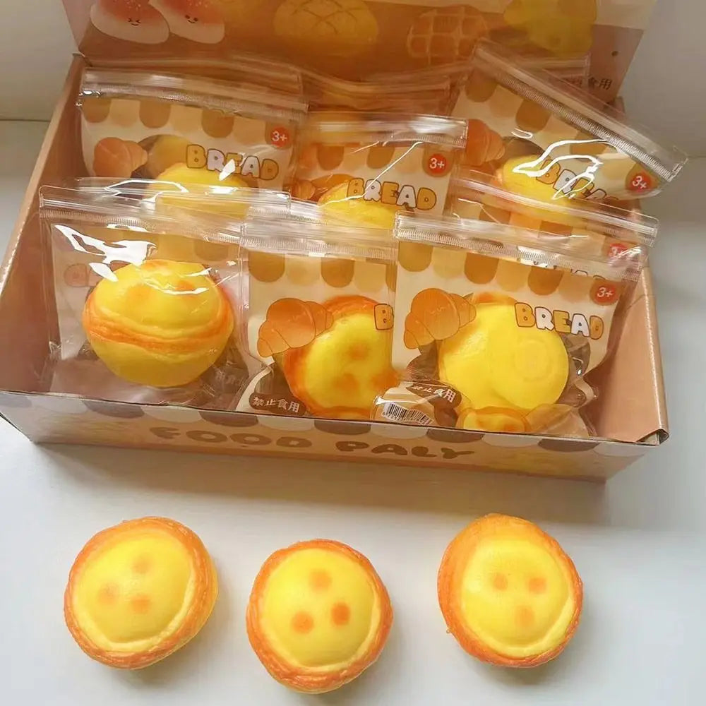 Mini PU Squeeze Toy Slow Rising Mochi Fidget Toy Bread Antistress Stress Relief Toy Boys