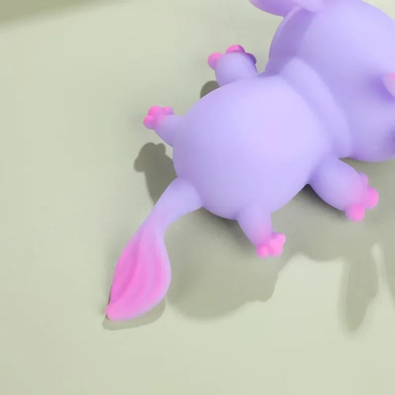 Cute Axolotl Squeeze Toys Cartoon Fish Relax Antistress Squishy Toys Stress Relief Slow Rebound Stretch Toys For Adult Kids