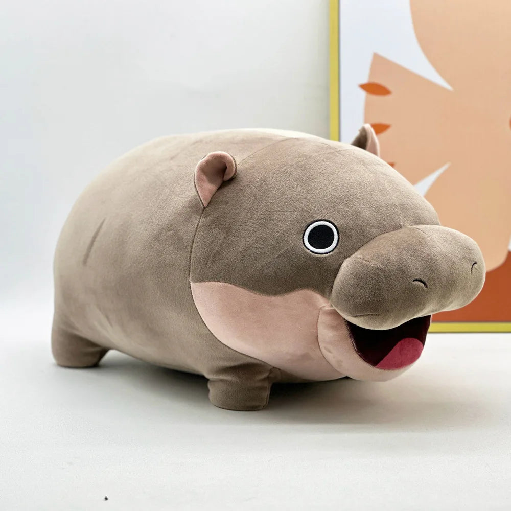 Moo Deng Plush Cute Cartoon Hippo Plushies Soft Stuffed Animal Hug Pillow Back Cushion Kids Toy Girl Boy Gift