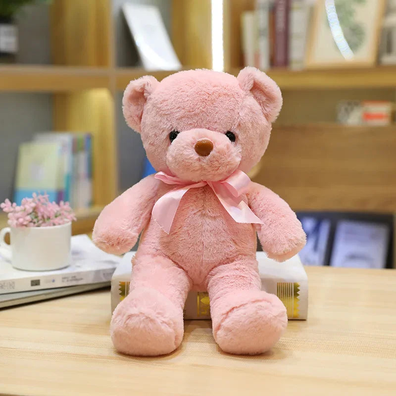 30cm 16 Styles Bear Plush Toy Soft Stuffed Animal Doll Small Pink Gray White Teddy Bear Doll Lovely Birthday Gifts For Girl Boy