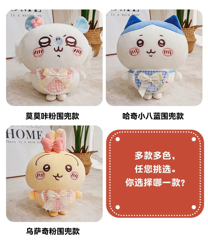 Cartoon Usachi Chiikawa Wear Clothes Plush Toy Jiikawa Hachi Self-deprecating Bear Stuffed Doll Home Decor Pillow Kids Gifts