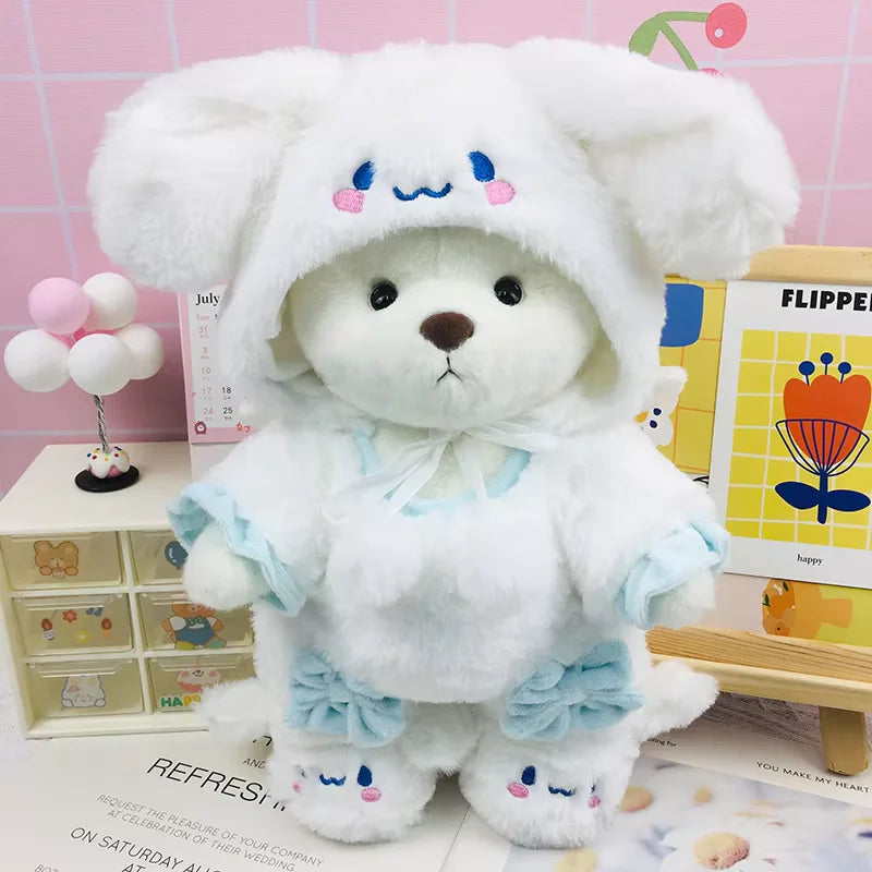 30cm Teddy Bear Handmade Stuff Plush Doll DIY Dress Up Lina Bears Kawaii Plushies  Anime Toys Birthday Gift for Children Friend