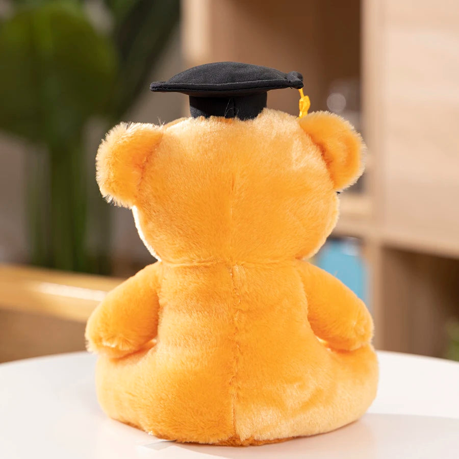 1 Piece 23cm Graduation Bear Plush Toy Cute Teddy Bear Soft Doll Boys Girls Students Graduation Gift