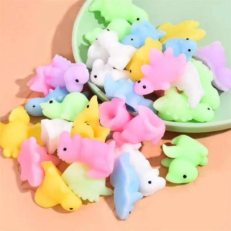 Kawaii Dinosaur Mochi Squishy Toys Squeeze Sensory Fidget Stress Relief ADHD Autism Anxiety Therapy Kids Toys Party Favors