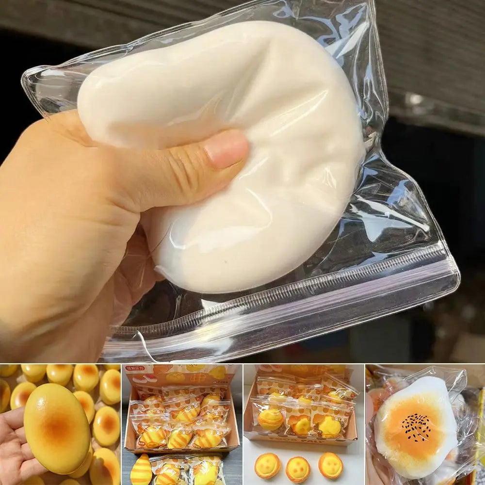Mini PU Squeeze Toy Slow Rising Mochi Fidget Toy Bread Antistress Stress Relief Toy Boys