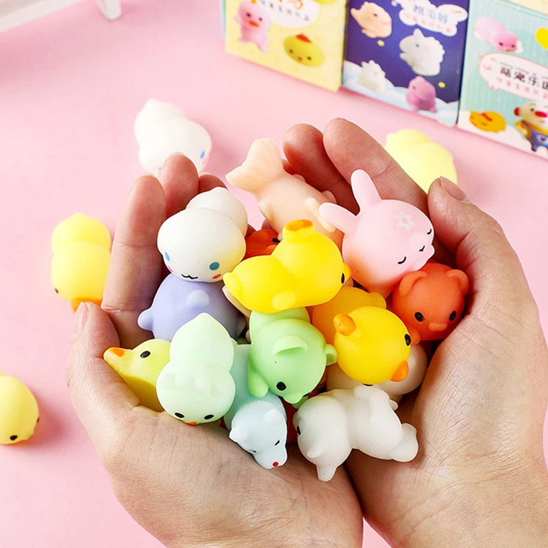 Mochi Squishy Toy Cute Animals Fidget Squeeze Stress Toys For Kids Funny Gift Birthday Party Favors Classroom Prizes