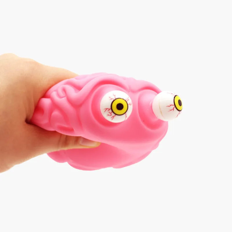 Flippy Brain Squishy Eye Popping Squeeze Fidget Splat Toy Stress and Anxiety Relief Ball Anti-Anxiety Focusing Toys Gift for Kid