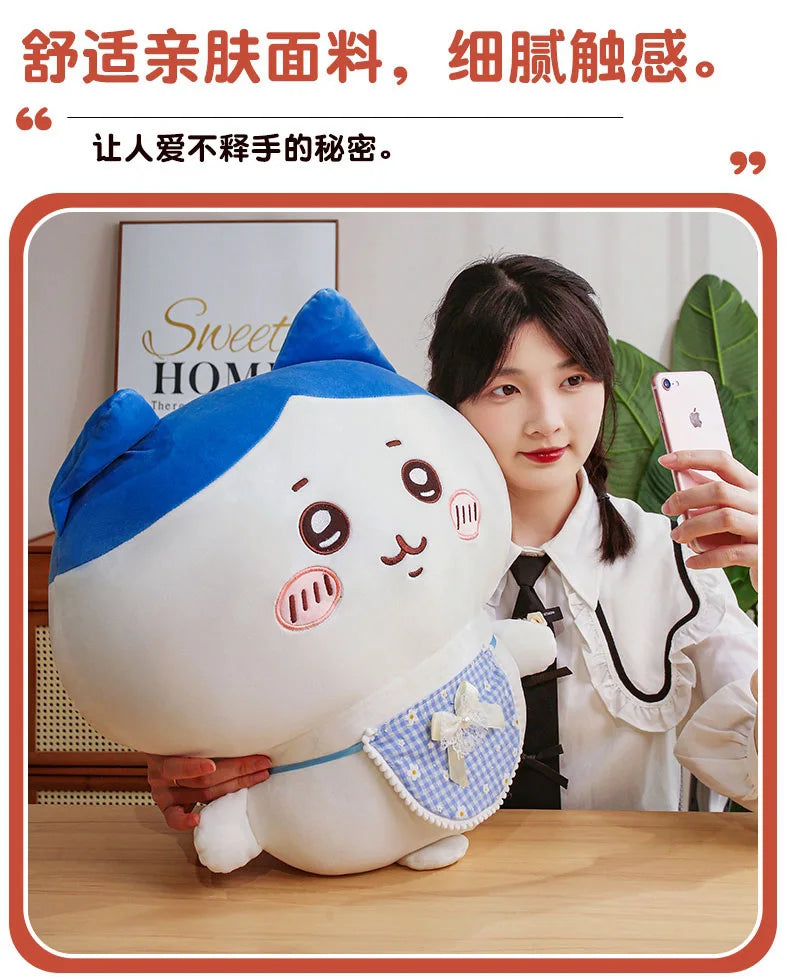 Cartoon Usachi Chiikawa Wear Clothes Plush Toy Jiikawa Hachi Self-deprecating Bear Stuffed Doll Home Decor Pillow Kids Gifts