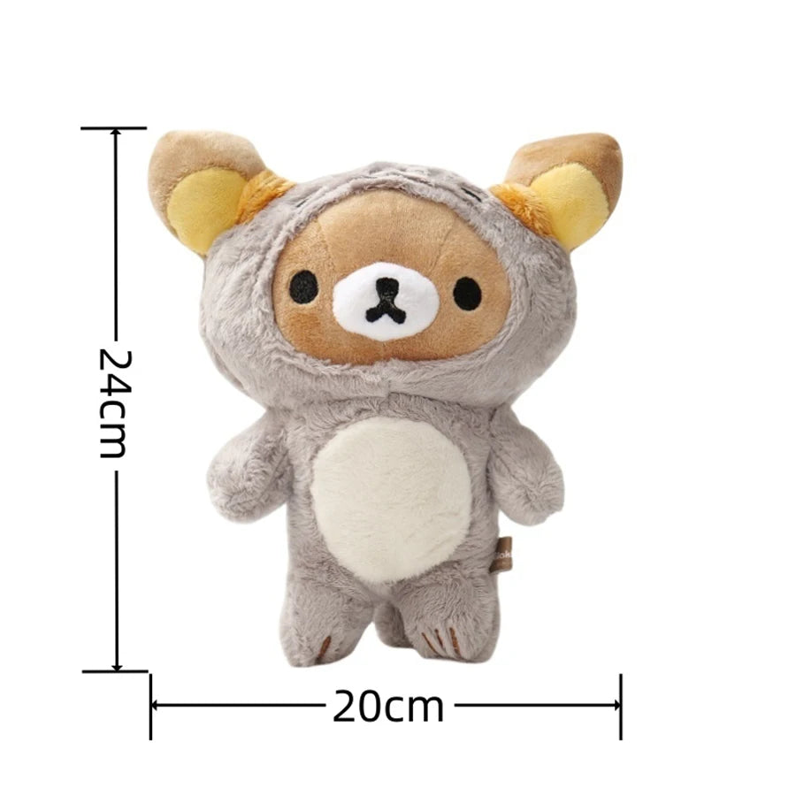 Rilakkuma Plush collection Teddy Bear Peluche Lovely Anime Bear Stuffed Doll Kawaii Room Decor  Soft Birthday Gifts Xmas Present