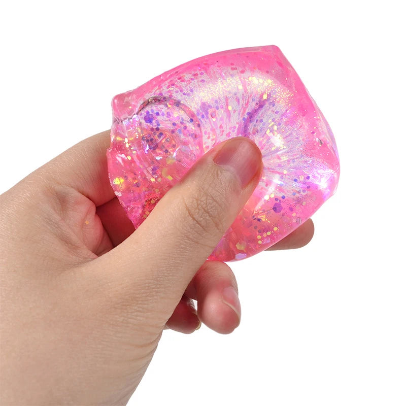Maltose Simulated Tofu Small Ice Cubes Anti Stress Slow Rebound Polar Light Colorful Squeeze TPR Block Decompression Toy