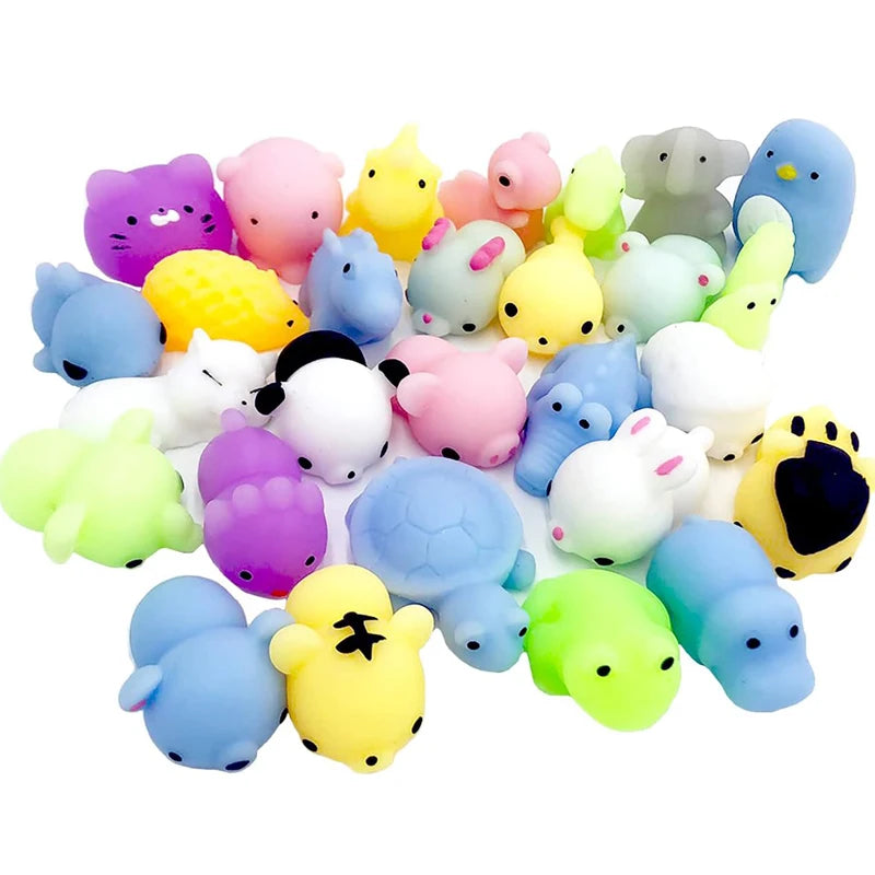 Mochi Squishy Toy Cute Animals Fidget Squeeze Stress Toys For Kids Funny Gift Birthday Party Favors Classroom Prizes
