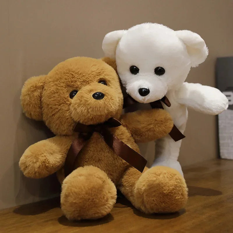 30cm 16 Styles Bear Plush Toy Soft Stuffed Animal Doll Small Pink Gray White Teddy Bear Doll Lovely Birthday Gifts For Girl Boy