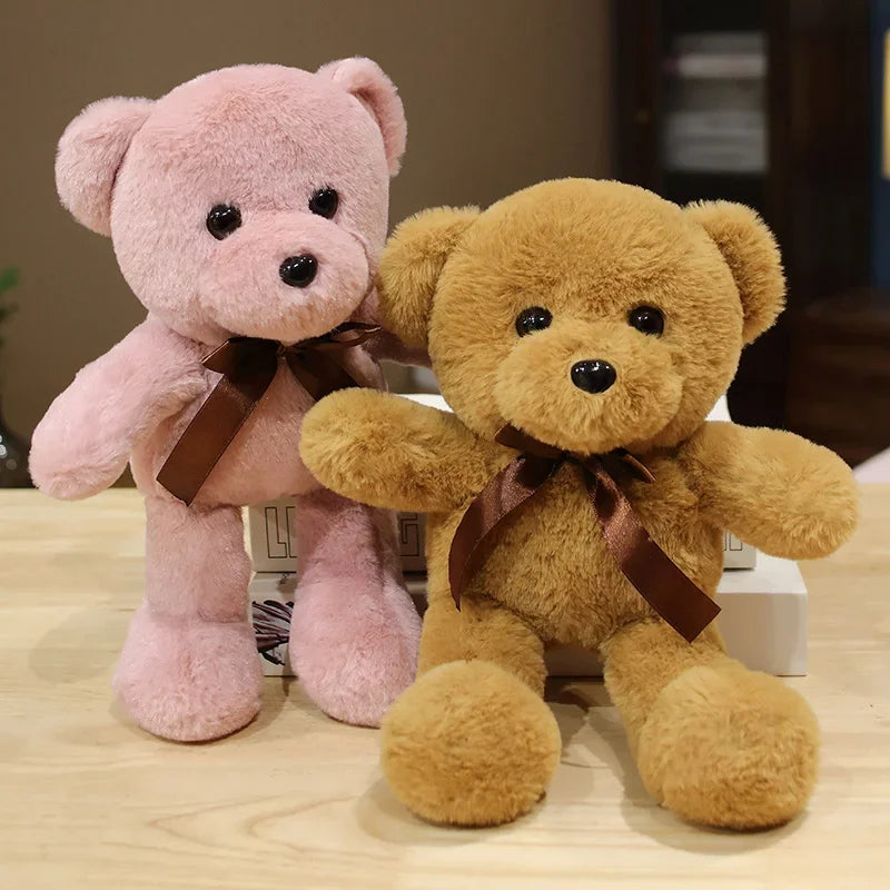 30cm 16 Styles Bear Plush Toy Soft Stuffed Animal Doll Small Pink Gray White Teddy Bear Doll Lovely Birthday Gifts For Girl Boy