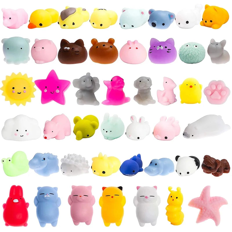 Mochi Squishy Toy Cute Animals Fidget Squeeze Stress Toys For Kids Funny Gift Birthday Party Favors Classroom Prizes