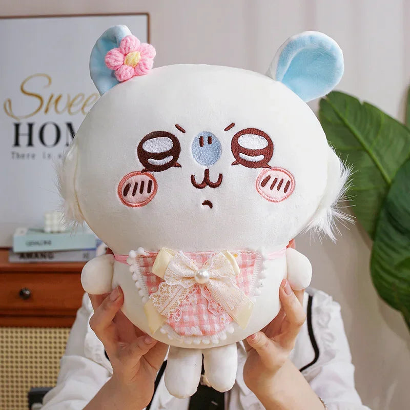 Cartoon Usachi Chiikawa Wear Clothes Plush Toy Jiikawa Hachi Self-deprecating Bear Stuffed Doll Home Decor Pillow Kids Gifts