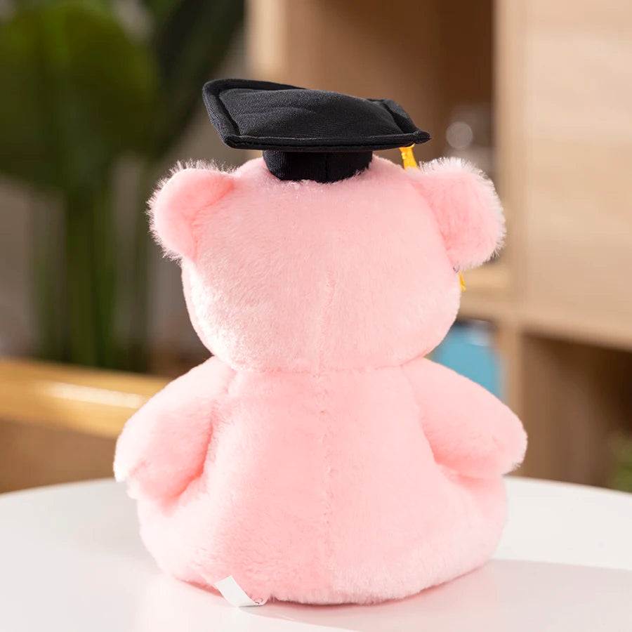 1 Piece 23cm Graduation Bear Plush Toy Cute Teddy Bear Soft Doll Boys Girls Students Graduation Gift