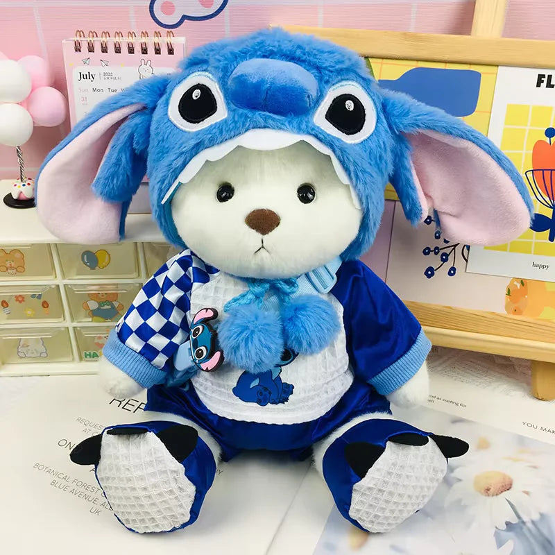 30cm Teddy Bear Handmade Stuff Plush Doll DIY Dress Up Lina Bears Kawaii Plushies  Anime Toys Birthday Gift for Children Friend