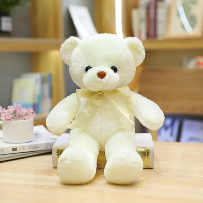 30cm 16 Styles Bear Plush Toy Soft Stuffed Animal Doll Small Pink Gray White Teddy Bear Doll Lovely Birthday Gifts For Girl Boy