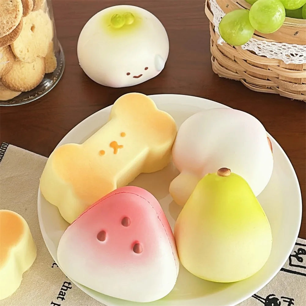 Anti-stress Squishy Watermelon Toys Slow Rising Fidget Toy Fruit Pinch Squeeze Toy Funny Stress Reliever Reduce Pressure Prop