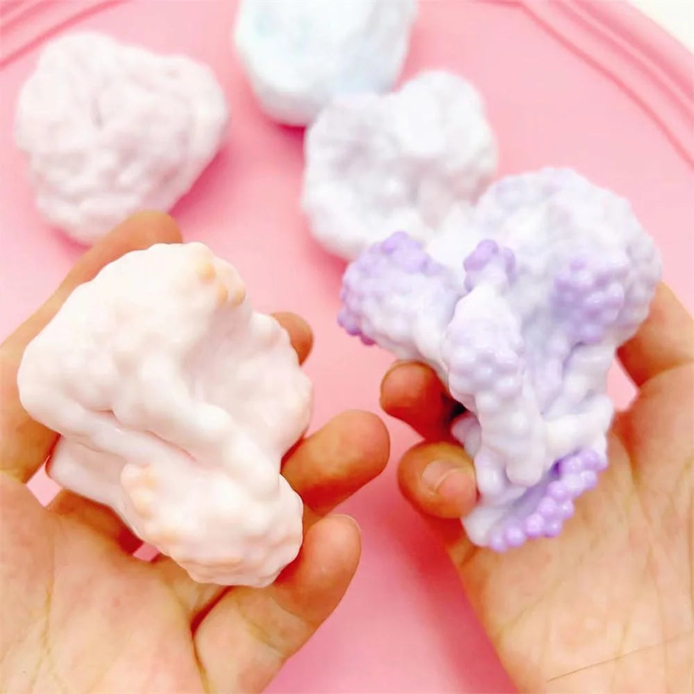 Shapeable Vacuum Squishies Sand Ball Grape Smoothie Stress Ball Stress Relief Noisy Ball Squeeze Fidget Toys for Kids Adults