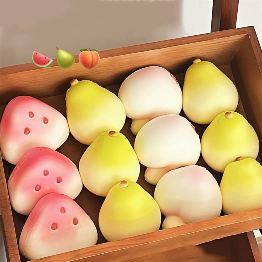 Anti-stress Squishy Watermelon Toys Slow Rising Fidget Toy Fruit Pinch Squeeze Toy Funny Stress Reliever Reduce Pressure Prop