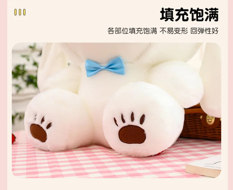 Sanrio Cinnamoroll Dog Cute Transformation into White Bear Kawaii Plush Toy Girl Cloth Doll Plush Birthday Gift for Best Friends