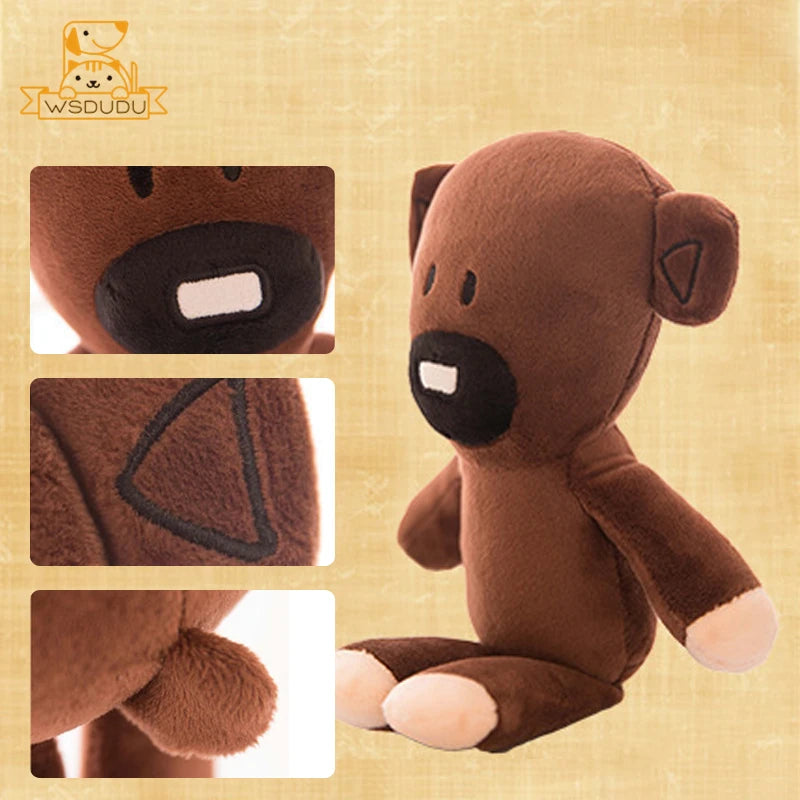 Cute Classic Comedy Teddy Bear Plush Doll Cartoon Stuffed Animal Toy Baby Soft Pillow Collectible Sofa Bed Decor Kids Adult Gift