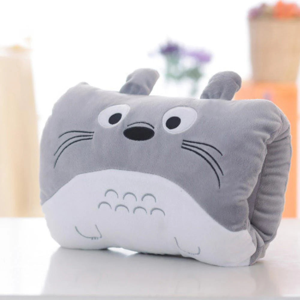 Pink Bear Children's Plush Pillows Hand Warmers Gloves Adults Cartoon Nap Pillows Cushions Creative Hand Warmers Plush Gift