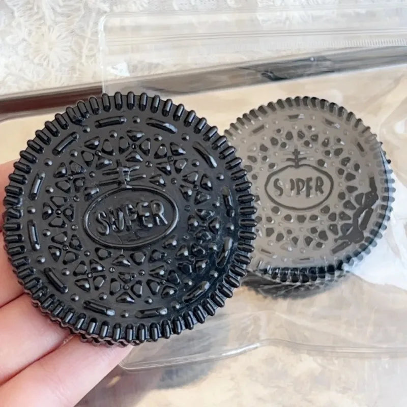 Squishy Handmade Silicone Cookies Fidget Toy Slow Rebound Stress Relief Pinch Decompression Squeeze Toy for Kids Holiday Gifts